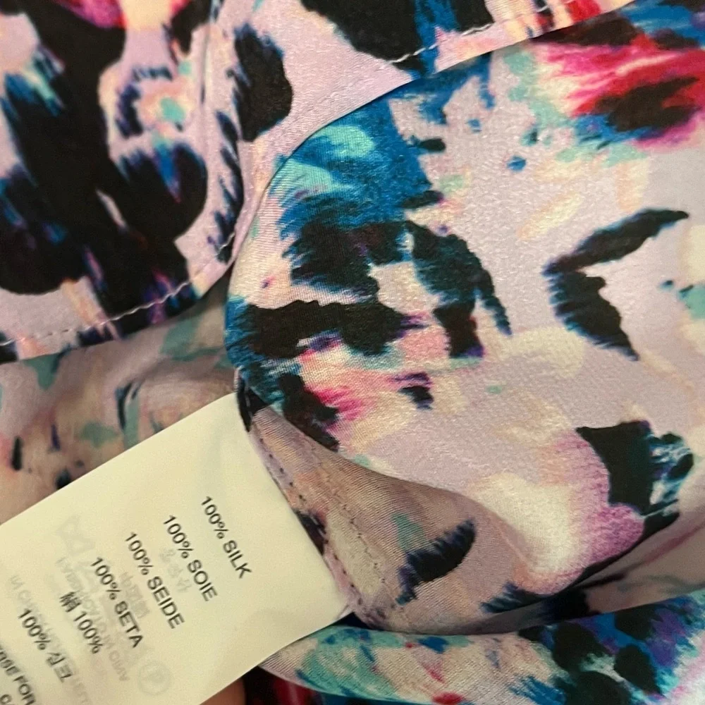 J. Crew XS/2 Purple Spotted Multicolor Spring Summer Office Dressy Camisole